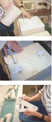 Keramik Ziffern - Herstellung